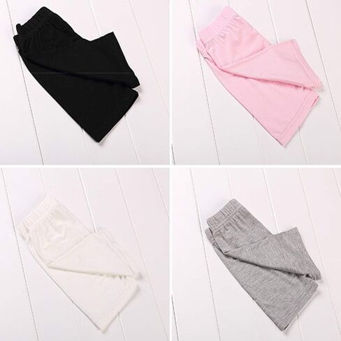 6 Pack Dance Shorts Under Dress Girls Bike Short for Sports Breathable and Safety 6 Color Under Skirt Shorts for Girls (6-7T) in Kuwait