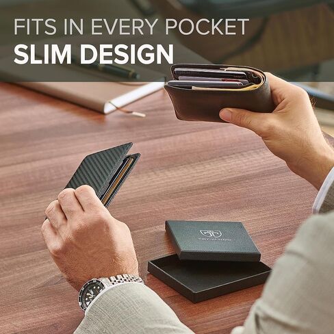 TRAVANDO Wallet for Men Mens Wallet with Money Clip RFID Certified Slim Wallet with Money Clip RFID Wallet for Men PHOENIX in Saudi Arabia