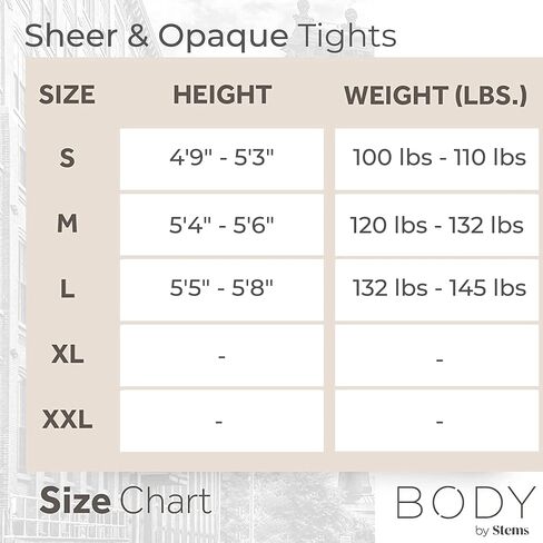 Body By Stems Unbreakable Opaque Tights for Women - 120 Denier - Thick Black Tights for Women - Women's Tights for Dresses in Kuwait