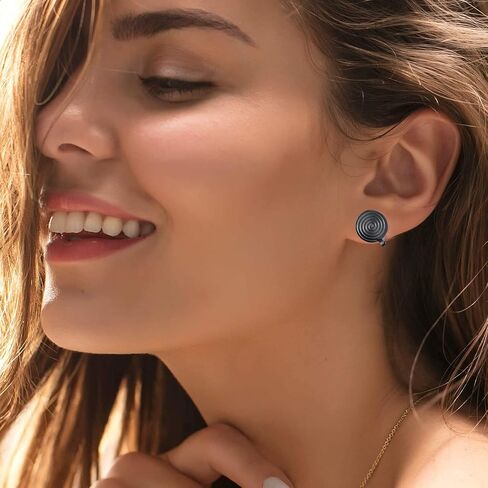 FLYUN Pressure Earrings for Keloids, Acupressure Earrings, Compression Earrings for Keloids, Clip Earrings For Women, Clip On Earrings, Clip-on Stainless Steel Spiral Non-pierced Earrings in Saudi Arabia