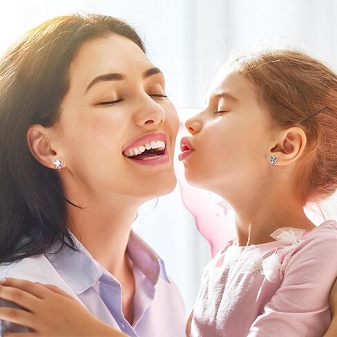 LOYALLOOK 15 زوجًا لطيفًا على القرط للفتيات والنساء زهرة القط اللؤلؤ تشيكوسلوفاكيا فراشة أقراط مشبكية أقراط متعددة الألوان غير مثقوبة in Saudi Arabia