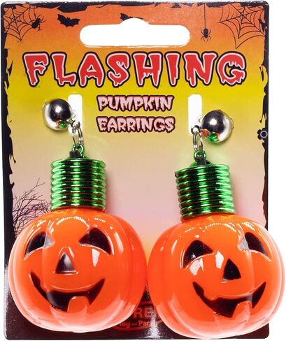 أقراط Light Up Jumbo Halloween Spooky Ghost، اليقطين ومقلة العين - زوج واحد in Saudi Arabia