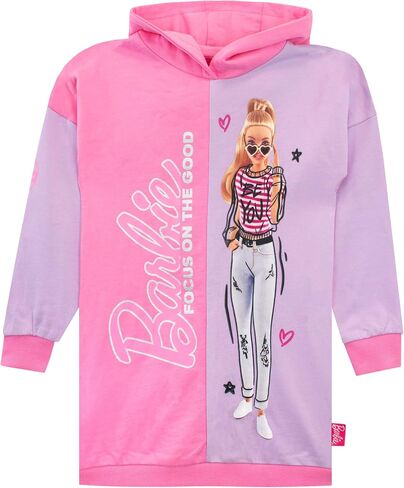 Barbie Girls Hoodie Dress Daywear For Kids in Saudi Arabia