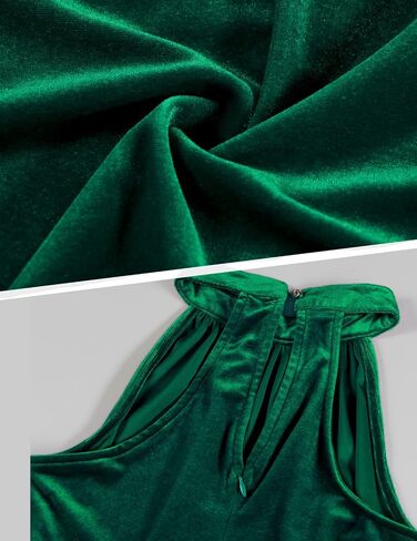 Bbonlinedress Halter Velvet Maxi Cocktail Formal Wedding Guest Women Evening Prom Bridesmaid Sleeveless Dress in Saudi Arabia