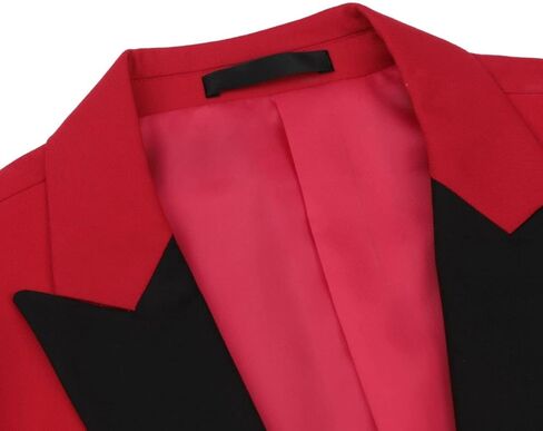 بدلة رجالي من Cloudstyle مكونة من 3 قطع بألوان متباينة، معطف أنيق بصدر واحد وسترة وسراويل in Kuwait