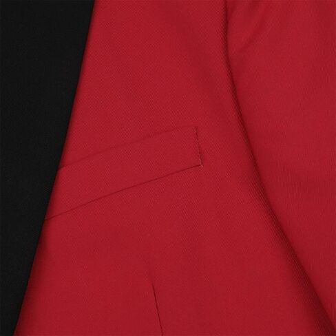 بدلة رجالي من Cloudstyle مكونة من 3 قطع بألوان متباينة، معطف أنيق بصدر واحد وسترة وسراويل in Kuwait