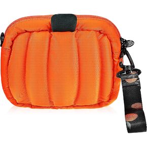 فاليسلود شنطة كتف بتصميم يقطين لامعة من البولي يوريثين مناسبة للهالوين، شنطة كروس مبتكرة مناسبة كهدية للعطلات والحفلات والحلوى، لون برتقالي in Kuwait