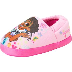Disney Princesses Encanto Little Mermaid Slippers for Girls - Kids House Shoes Soft Plush Warm Comfy Sandals (Toddler sizes 5-10 / Little Kid sizes 11-12)