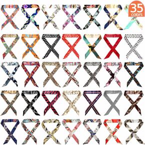Neckerchief Scarf-Hairband Handbag Handle Ribbon Fashion Bag for Women Girls Decoration