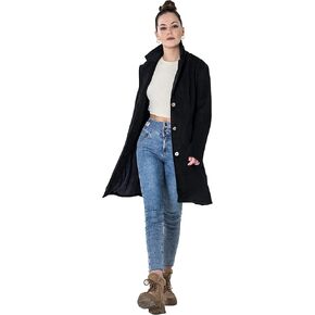 معطف GETUBACK النسائي الكلاسيكي المصنوع من مزيج الصوف الكشمير ومعطف البازلاء in Kuwait