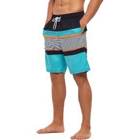 Tyhengta Men's Board Shorts Quick Dry Swim Trunks with Mesh Lining