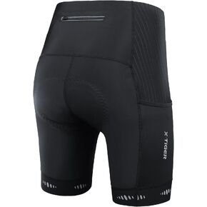 X-TIGER شورت رجالي لركوب الدراجات 5D مبطن لركوب الدراجات للرجال، ركوب الدراجات على الطرق الجبلية بعامل حماية من الأشعة فوق البنفسجية 50+ شورت ركوب الدراجات بجيوب بسحاب in Kuwait