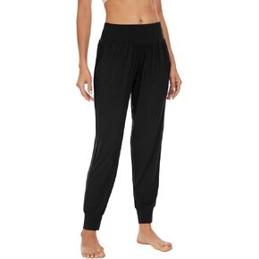 WiWi المرأة الخيزران فسكوزي ركض بيجامة عادية السراويل فضفاضة اليوغا قيعان مريح صالة Sweatpants مع جيوب S-XXL in Kuwait