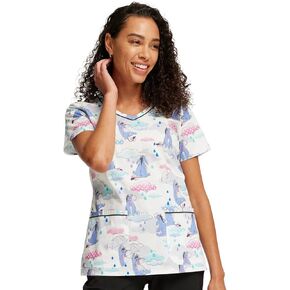 Tooniforms Women Scrubs Top V-Neck TF633