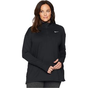قميص الجري Element للنساء ذو ​​الحجم الكبير بنصف سحاب من Nike in Saudi Arabia