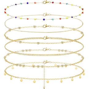 FIBO STEEL 18K Gold Plated Waist Chains Body Chains for Women Bikini Belly Chains for the Waist Summer Beach Body Jewelry Adjustable