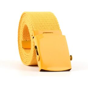 Womens Canvas Belts Nylon Military Tactical Wrap Belt With Medal Buckle Candy color in Kuwait