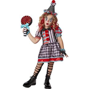 Spirit Halloween Toddler Carnival Cutie Costume | Clown Cosplay | Classic Halloween Costume | Scary Toddler Outfit in Saudi Arabia