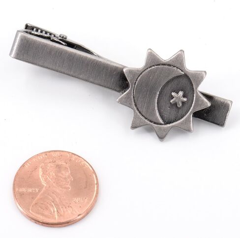 مشبك ربطة عنق الشمس والقمر والنجوم / 3 درجات من المجد - أنماط مورمون/LDS الحديثة للرجال - مثالية لتبدو حادة في جناحك! in Kuwait