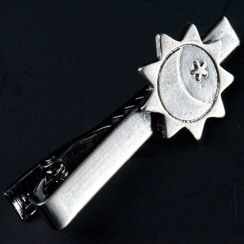 مشبك ربطة عنق الشمس والقمر والنجوم / 3 درجات من المجد - أنماط مورمون/LDS الحديثة للرجال - مثالية لتبدو حادة في جناحك! in Kuwait