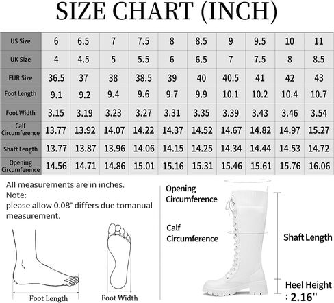 Jeossy Women's Combat Chunky Platform Heel Knee High Lace Up Boots | Tall riding boots,round toe,flat comfortable,casual walking,sexy,work,dresses, city days,party,concert,seampunk in Saudi Arabia