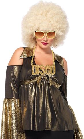 tiggell 6pcs Disco Sunglasses 50s 60s Rock Star Cool Golden Costume Glasses for Halloween Cosplay Dress Up Christmas Birthday Party in Saudi Arabia
