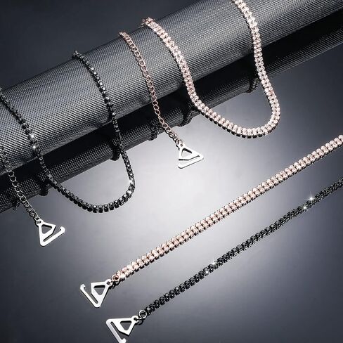 2 Pairs Rhinestone Bra Strap Rhinestone Bra Invisible Shoulder Strap Adjustable Non-Skid Bra Belt for Bra Tops Dress in Kuwait