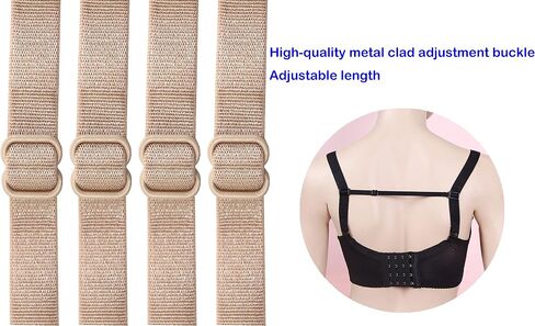 LeonHien Women's Bra Strap Clips Holder Non-slip Adjustable Elastic in Kuwait