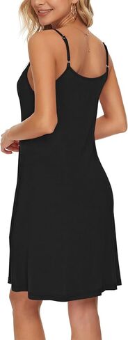 فستان نسائي صيفي من MISFAY بحزام سباغيتي وأزرار سفلية ورقبة على شكل حرف V بدون أكمام كاجوال لتغطية الشاطئ in Kuwait