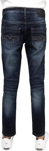 X RAY Boys Distressed Jeans (2T-16), Big Boy & Little Kids Stretch Slim Fit Pants, Ripped Denim Jeans for Boys in Saudi Arabia