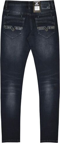 X RAY Boys Distressed Jeans (2T-16), Big Boy & Little Kids Stretch Slim Fit Pants, Ripped Denim Jeans for Boys in Saudi Arabia