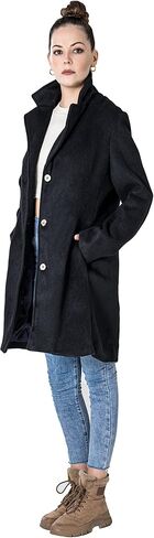 معطف GETUBACK النسائي الكلاسيكي المصنوع من مزيج الصوف الكشمير ومعطف البازلاء in Kuwait