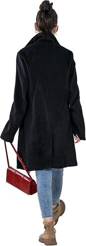 معطف GETUBACK النسائي الكلاسيكي المصنوع من مزيج الصوف الكشمير ومعطف البازلاء in Kuwait