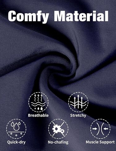 شورت سباحة رجالي من Kirinkylin شورت سباحة سريع الجفاف مع بطانة داخلية مضغوطة وجيب بسحاب in Kuwait