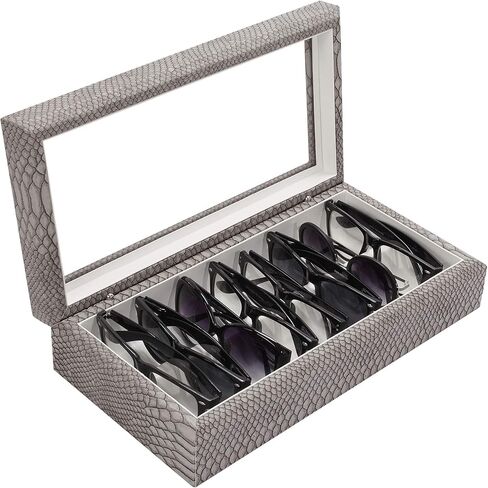 منظم النظارات الفاخرة OYOBox Maxi، صندوق خشبي للنظارات + النظارات الشمسية، مجموعة طباعة غريبة in Kuwait