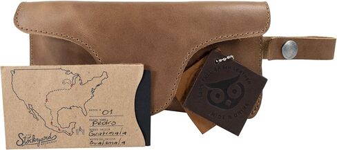 Hide & Drink, Eyeglasses Case with Wrist Strap Handmade from Full Grain Leather in Saudi Arabia