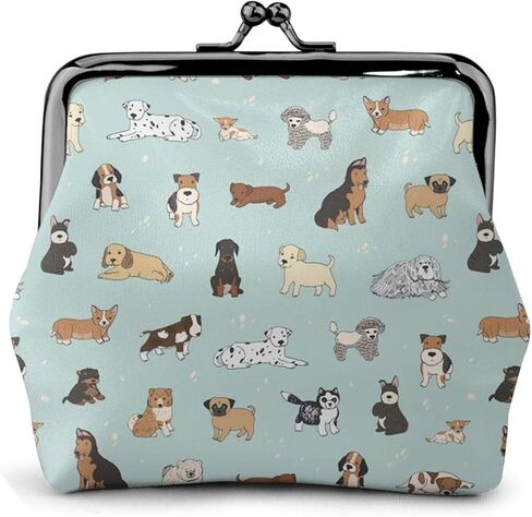 محفظة نقود معدنية للنساء من بيست فيري تيل زجاج، حقيبة تغيير صغيرة مع مشبك إغلاق بقفل قبلة للفتاة in Kuwait