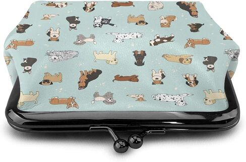 محفظة نقود معدنية للنساء من بيست فيري تيل زجاج، حقيبة تغيير صغيرة مع مشبك إغلاق بقفل قبلة للفتاة in Kuwait