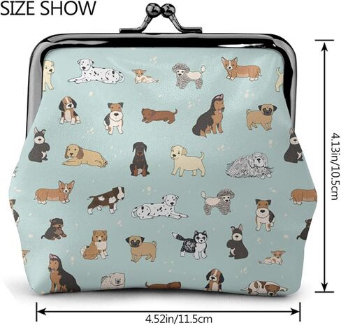 محفظة نقود معدنية للنساء من بيست فيري تيل زجاج، حقيبة تغيير صغيرة مع مشبك إغلاق بقفل قبلة للفتاة in Kuwait