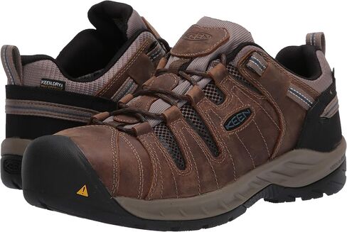 KEEN Utility Men's Flint 2 Low Height Leather Waterproof Steel Toe Work Shoes in Saudi Arabia