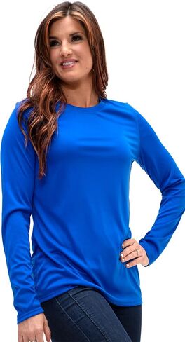 DEVOPS Women's 2-Pack UPF 50+ Long Sleeve Sun Protection Quick Dry T-Shirts for Running Workout in Saudi Arabia