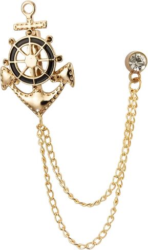 Knighthood Anchor Rudder Ships Wheel Nautical Brooch in Saudi Arabia