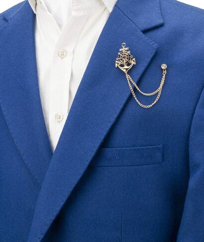 Knighthood Anchor Rudder Ships Wheel Nautical Brooch in Saudi Arabia
