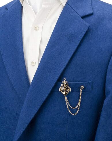 Knighthood Anchor Rudder Ships Wheel Nautical Brooch in Saudi Arabia