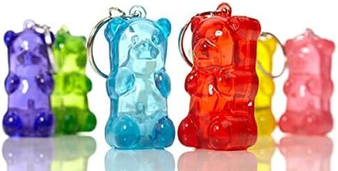 Gummygoods لدغة الحجم سلسلة المفاتيح غائر الدب ضوء الليل للأطفال، ضوء LED، وشملت البطارية in Kuwait