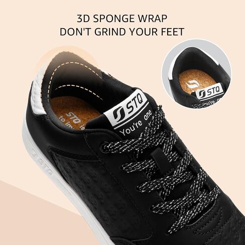 STQ Womens Fashion Sneakers Lace Up Tennis Shoes Comfortable Skate Shoes Walking Sneakers in Saudi Arabia