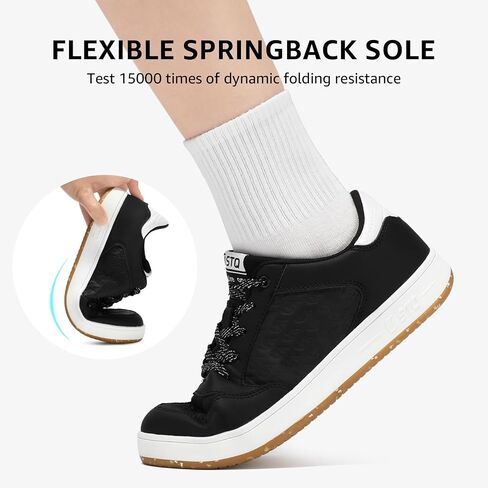 STQ Womens Fashion Sneakers Lace Up Tennis Shoes Comfortable Skate Shoes Walking Sneakers in Saudi Arabia