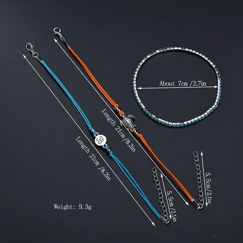 FMR Boho Ankle Bracelets for Women Beaded Ankle Bracelets Stretch Ankle Bracelets for Women Beach Ankle Bracelets Fashion Foot Jewelry for Women and Teen Girls in Kuwait