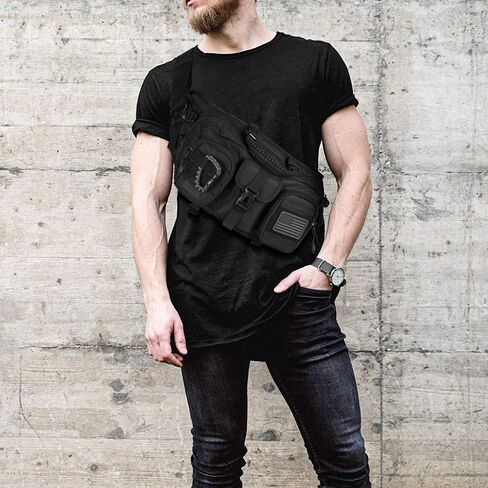 حقيبة حبال كبيرة مستوحاة من التكتيكات من فيتدوم للرجال. حقيبة EDC من إكسسوارات Techwear المثالية للرجال. حزمة الخصر متعددة الوظائف in Kuwait