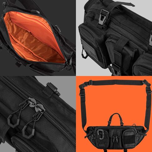 حقيبة حبال كبيرة مستوحاة من التكتيكات من فيتدوم للرجال. حقيبة EDC من إكسسوارات Techwear المثالية للرجال. حزمة الخصر متعددة الوظائف in Kuwait